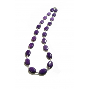 Long Purple Beaded Sugilite Necklace Long Purple Beaded Sugilite Necklace